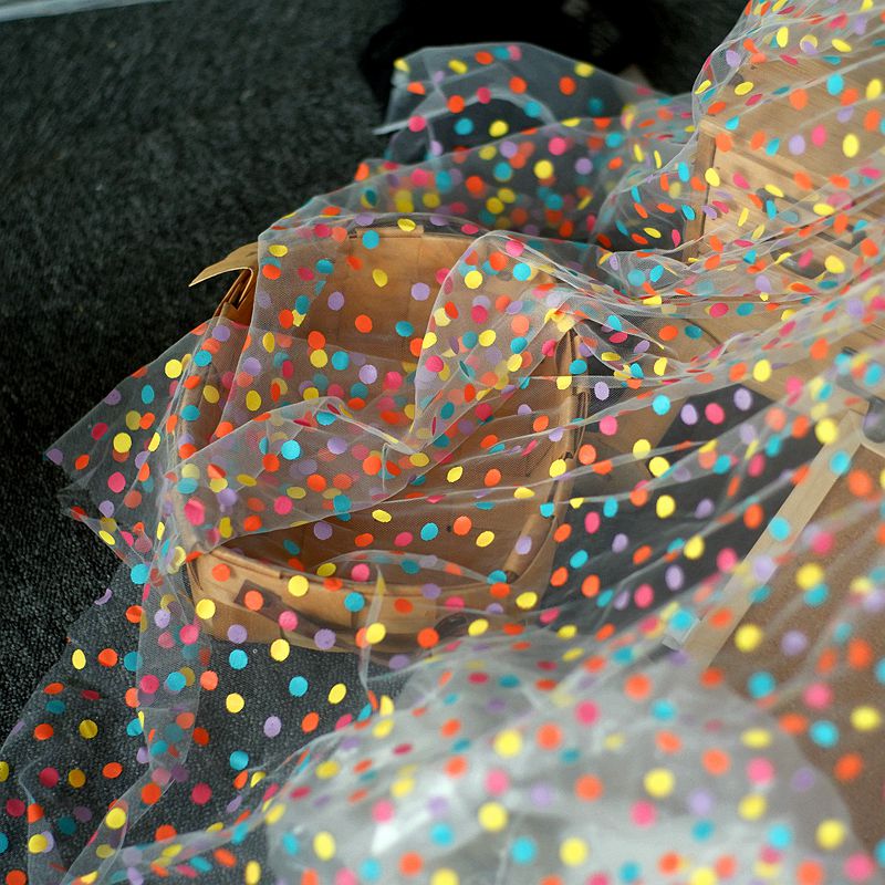 160cm Wide Colorful Polka Dot  - Baby Clothing Organic ulasan dan harga