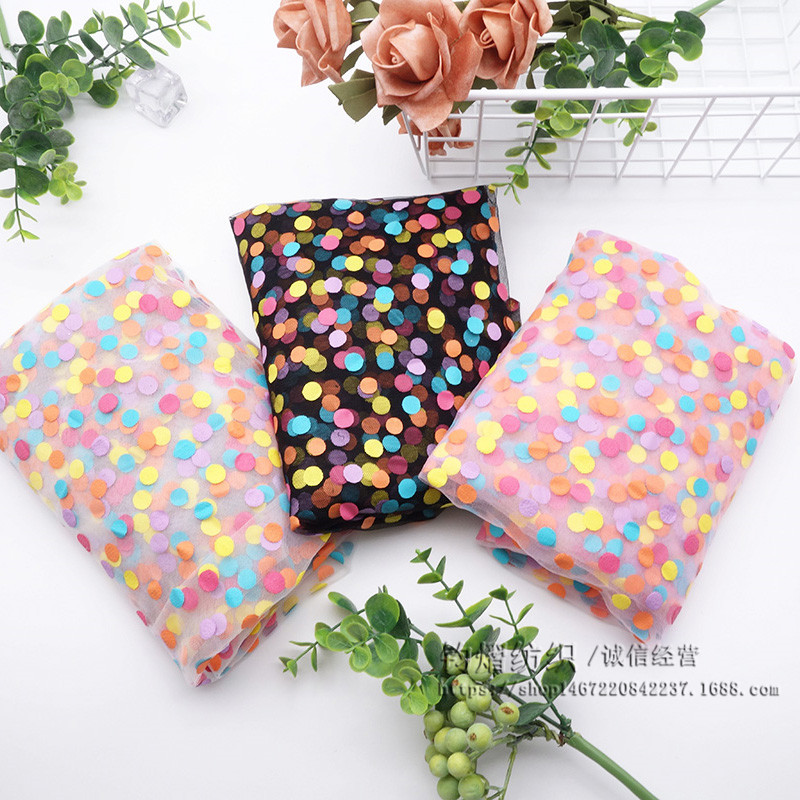 160cm Wide Colorful Polka Dot  - Baby Clothing Organic ulasan dan harga